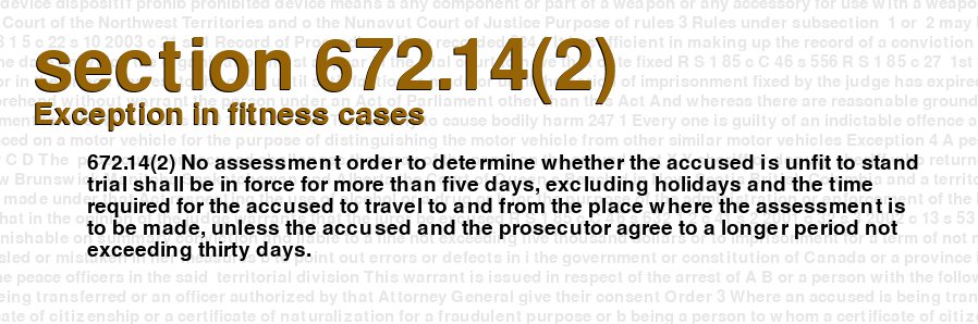 Exception in fitness cases