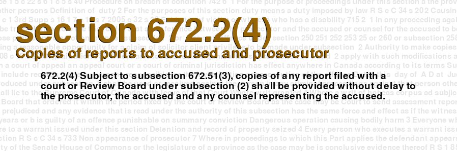 Copies of reports to accused and prosecutor