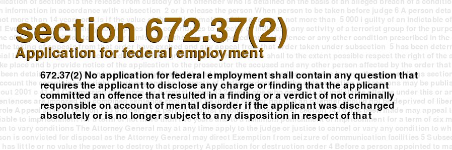 Application for federal employment