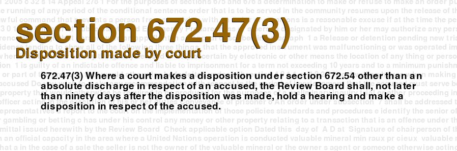 Disposition made by court