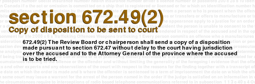 Copy of disposition to be sent to court