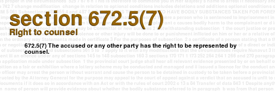 Right to counsel