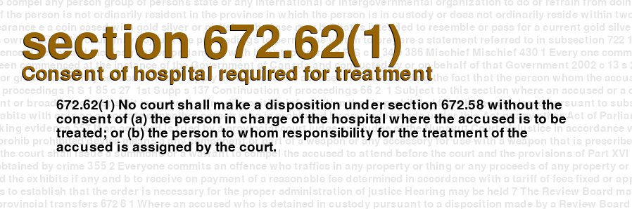 Consent of hospital required for treatment