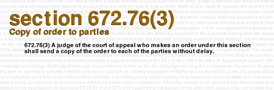 Copy of order to parties