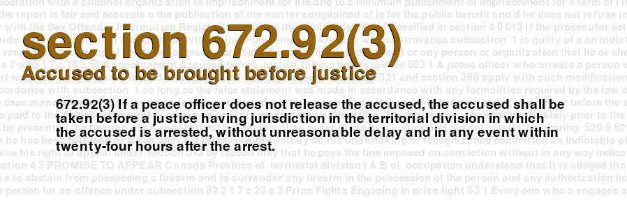 Accused to be brought before justice