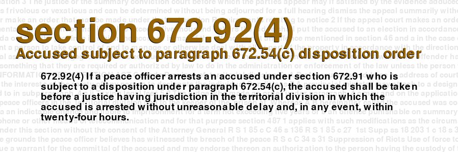 Accused subject to paragraph 672.54(c) disposition order