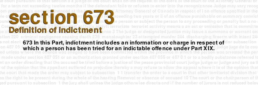 Definition of indictment