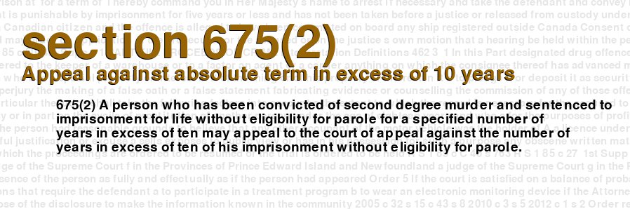 Appeal against absolute term in excess of 10 years