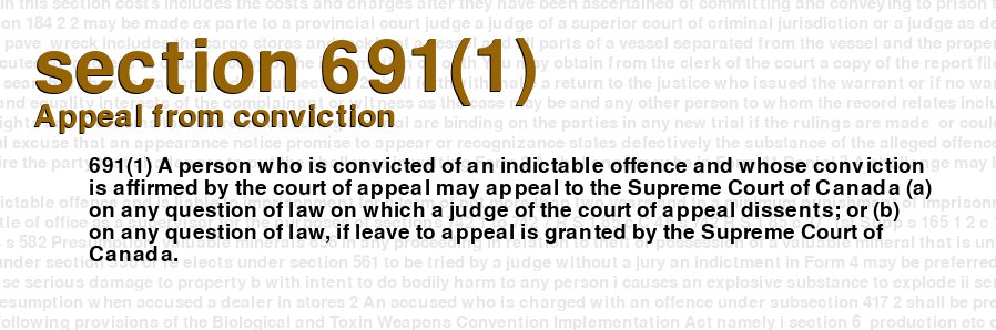 Appeal from conviction