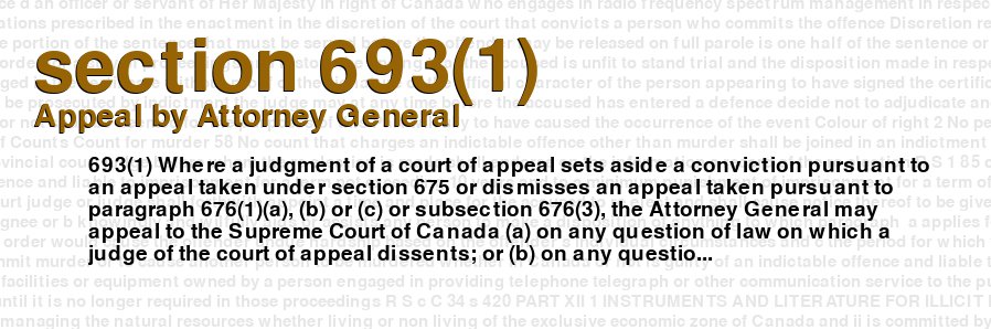 Appeal by Attorney General
