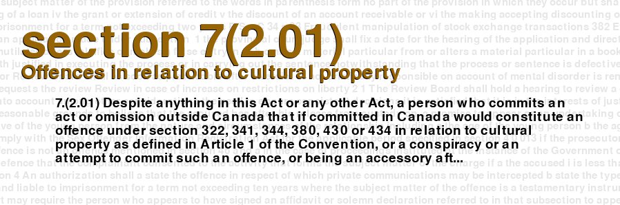 Offences in relation to cultural property