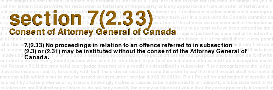 Consent of Attorney General of Canada