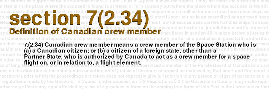 Definition of Canadian crew member