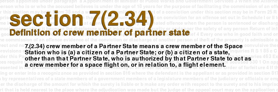 Definition of crew member of partner state