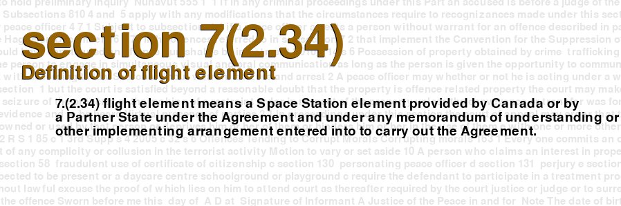 Definition of flight element