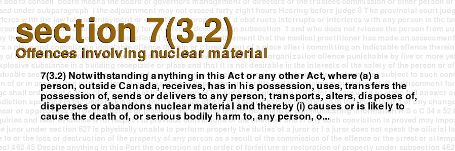 Offences involving nuclear material
