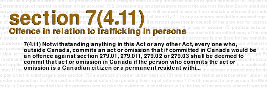 Offence in relation to trafficking in persons