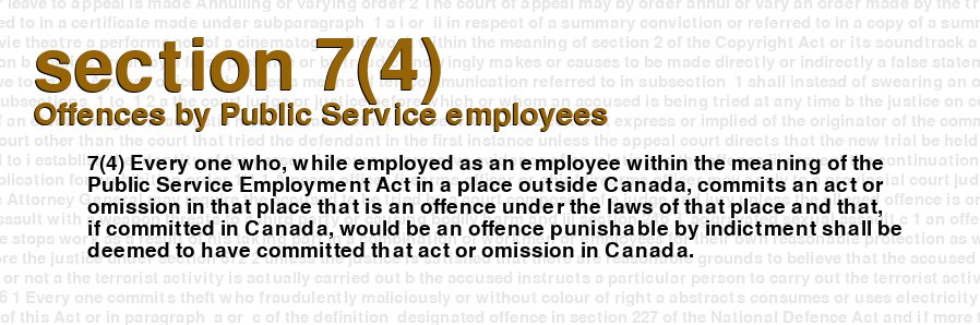 Offences by Public Service employees