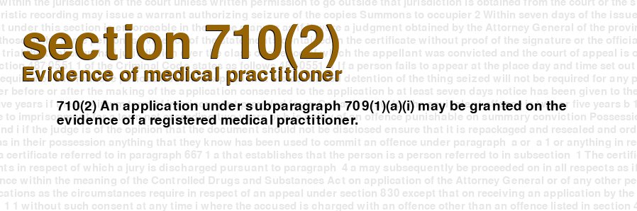 Evidence of medical practitioner