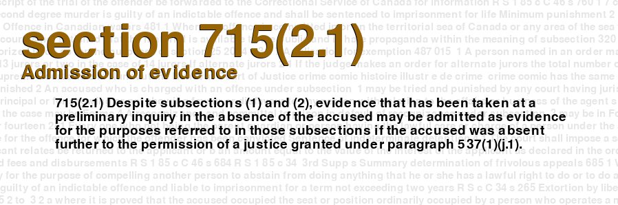 Admission of evidence