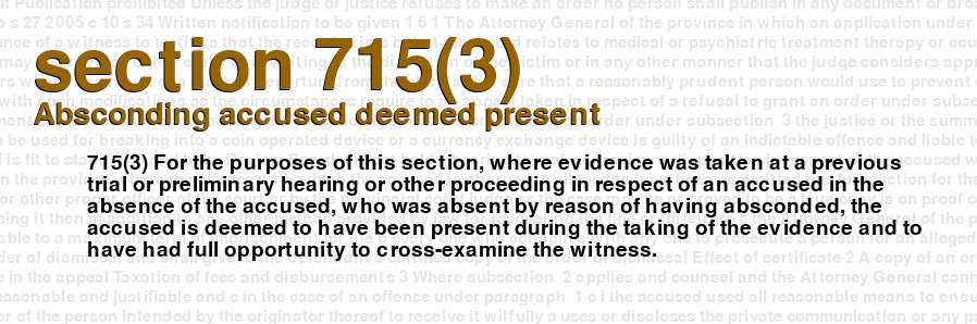 Absconding accused deemed present