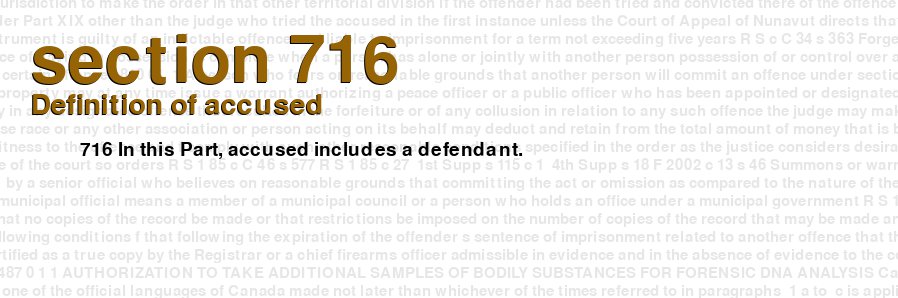 Definition of accused