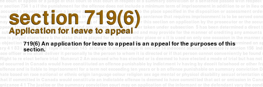 Application for leave to appeal