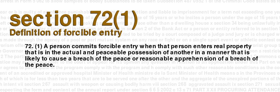 Definition of forcible entry