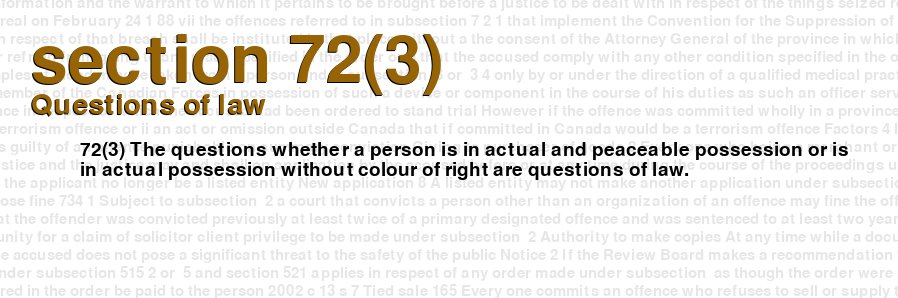 Questions of law