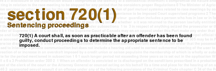 Sentencing proceedings