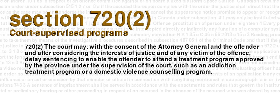 Court-supervised programs