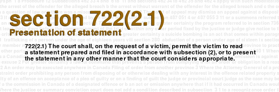Presentation of statement