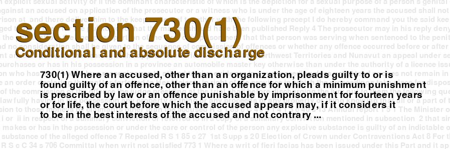 Conditional and absolute discharge