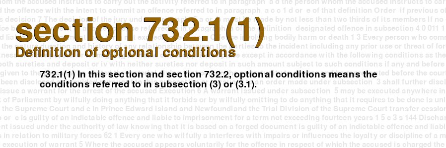 Definition of optional conditions