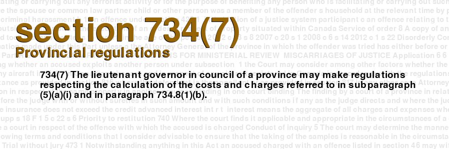 Provincial regulations