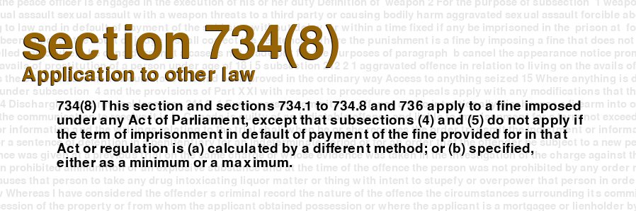 Application to other law