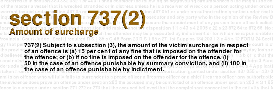 Amount of surcharge