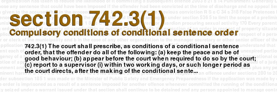 Compulsory conditions of conditional sentence order