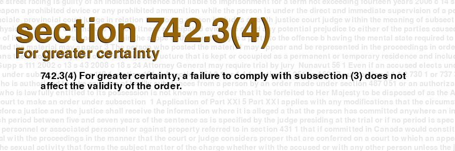 For greater certainty