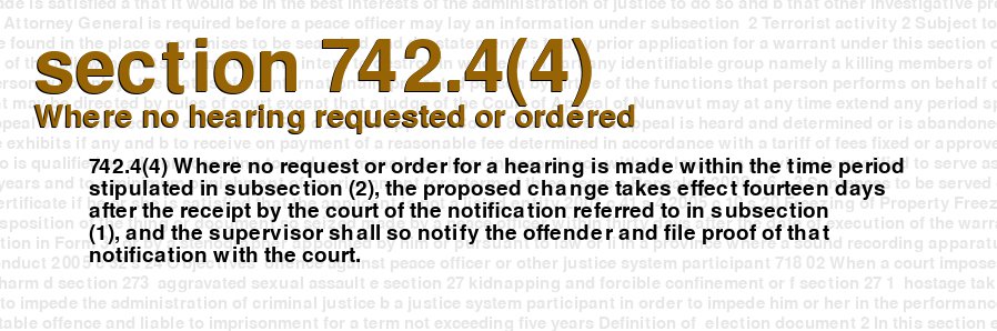 Where no hearing requested or ordered