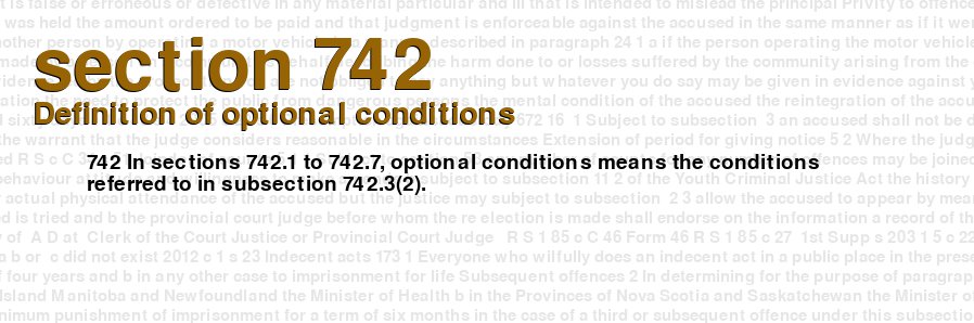 Definition of optional conditions
