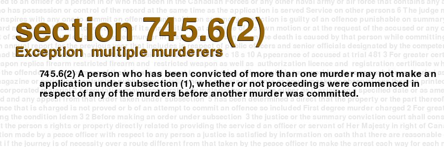 Exception  multiple murderers