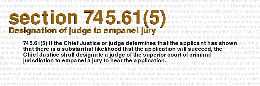 Designation of judge to empanel jury