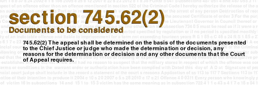 Documents to be considered