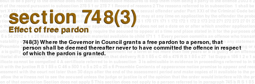 Effect of free pardon