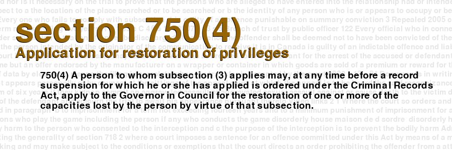 Application for restoration of privileges