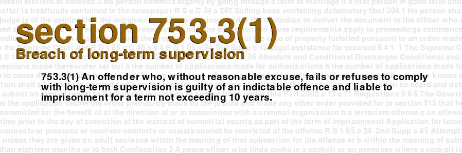Breach of long-term supervision