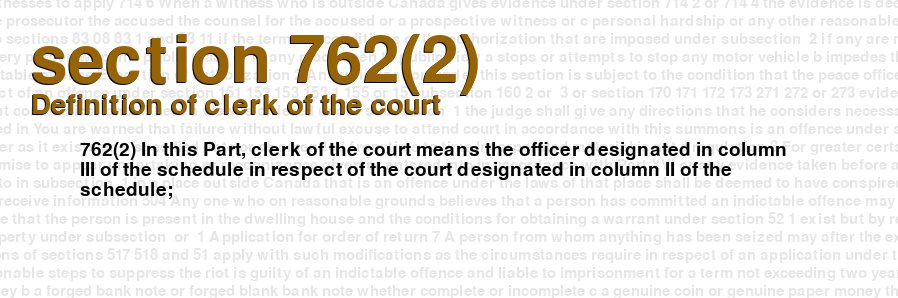 Definition of clerk of the court