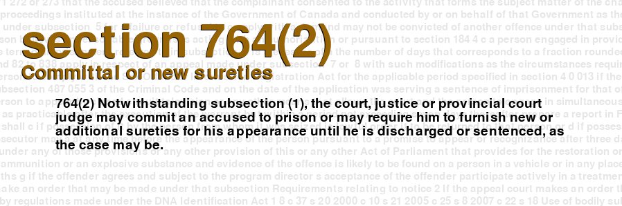 Committal or new sureties
