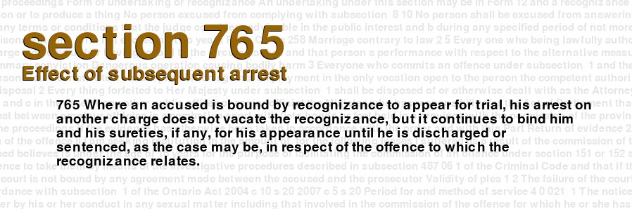 Effect of subsequent arrest